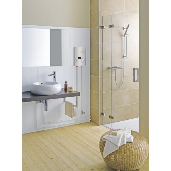 Futchoy Chauffe-eau instantané électrique 30-55℃ avec douche Kit chauffe-eau  6,5 kW 220V pour salle de bain cuisine : : Bricolage